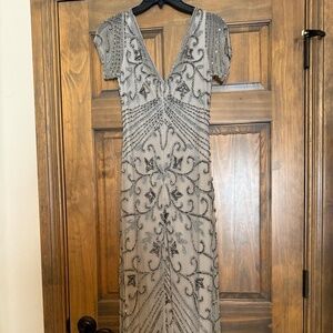 Beaded full length gown